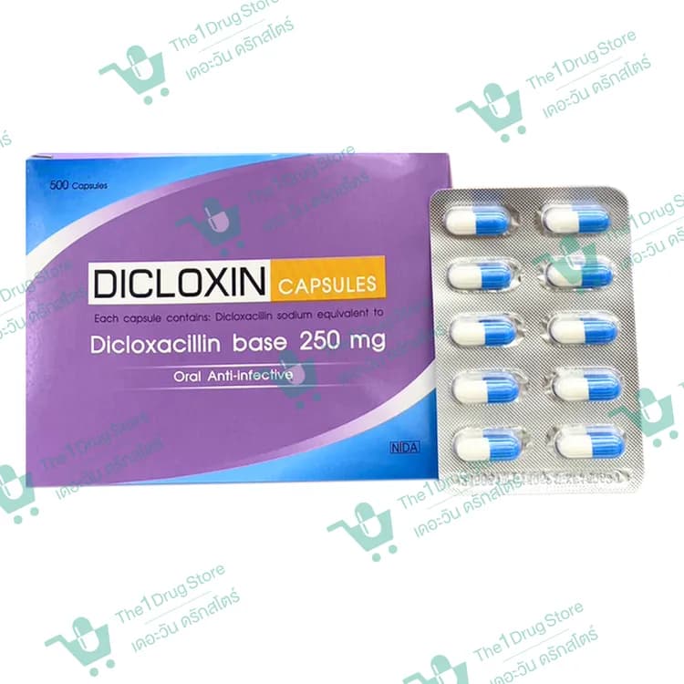 Dicloxin 250mg. Capsules 50x10's