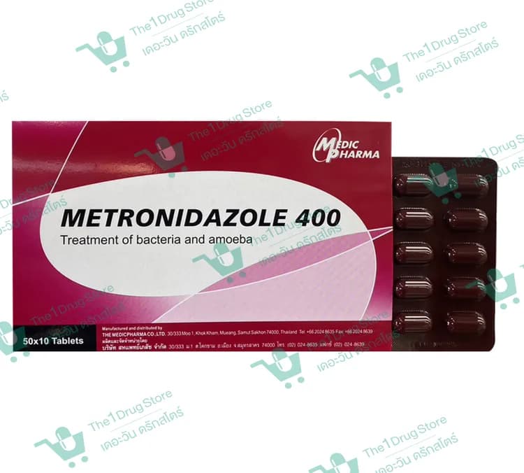 Metronidazole 400 50x10's