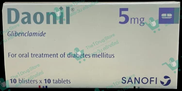 Daonil 5 mg. 10x10's @