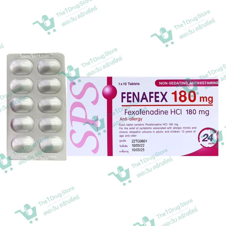 Fenafex 180 mg. 10's