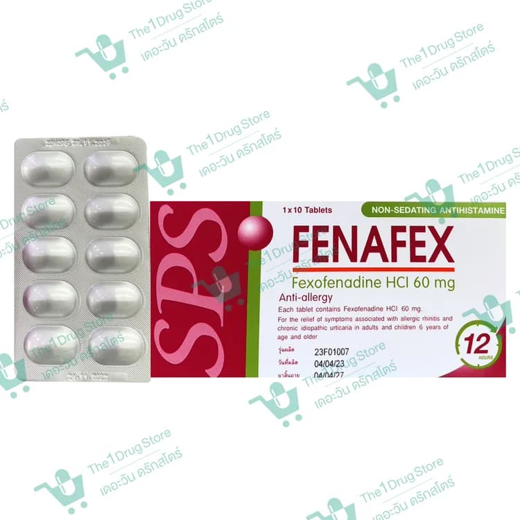 Fenafex 60 mg. 10's
