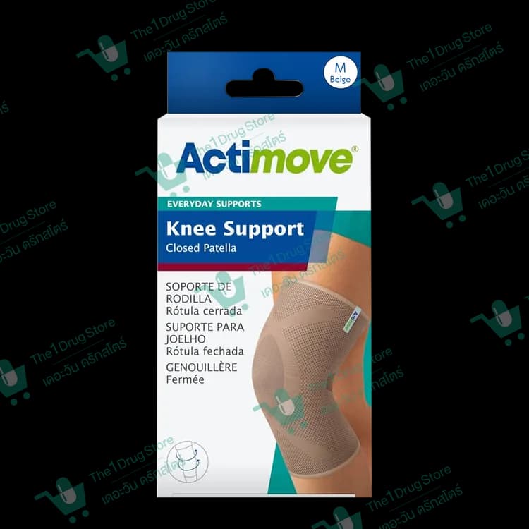 ACTIMOVE KNEE SUPPORT CLOSED PATELLA #M (BEIGE)