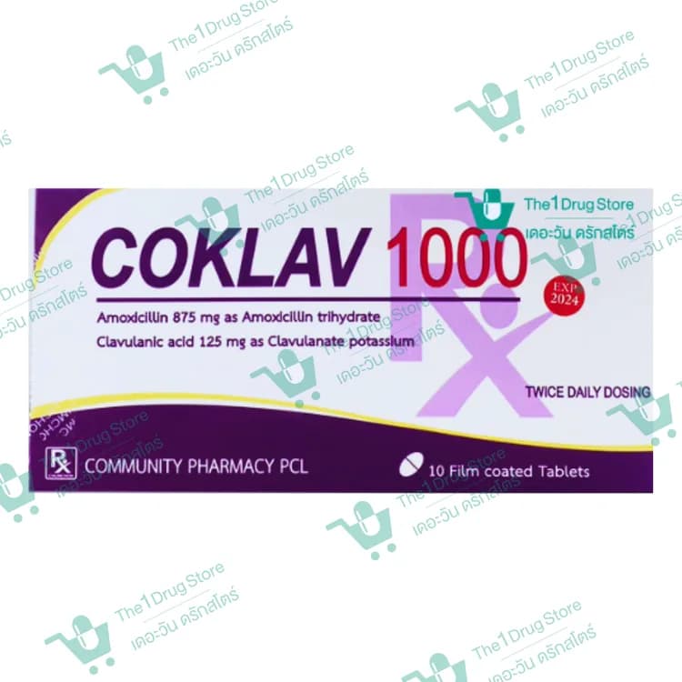 Coklav 1000 10's