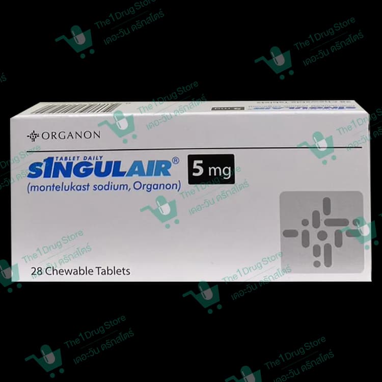 SINGULAIR 5MG. 4X7'S.