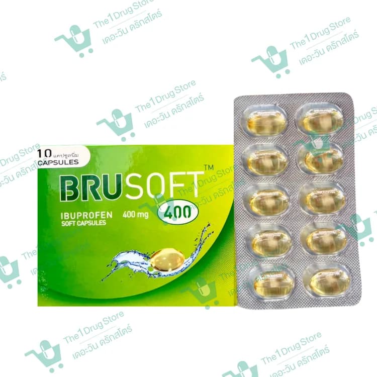 BRUSOFT 400MG. 6x1x10'S.