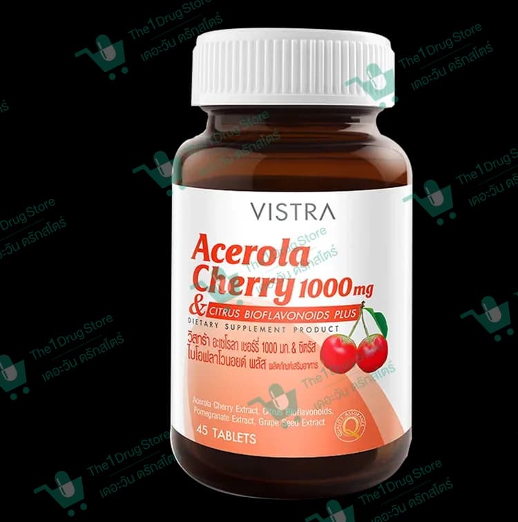 VISTRA Acerola Cherry 1000 mg. 45's